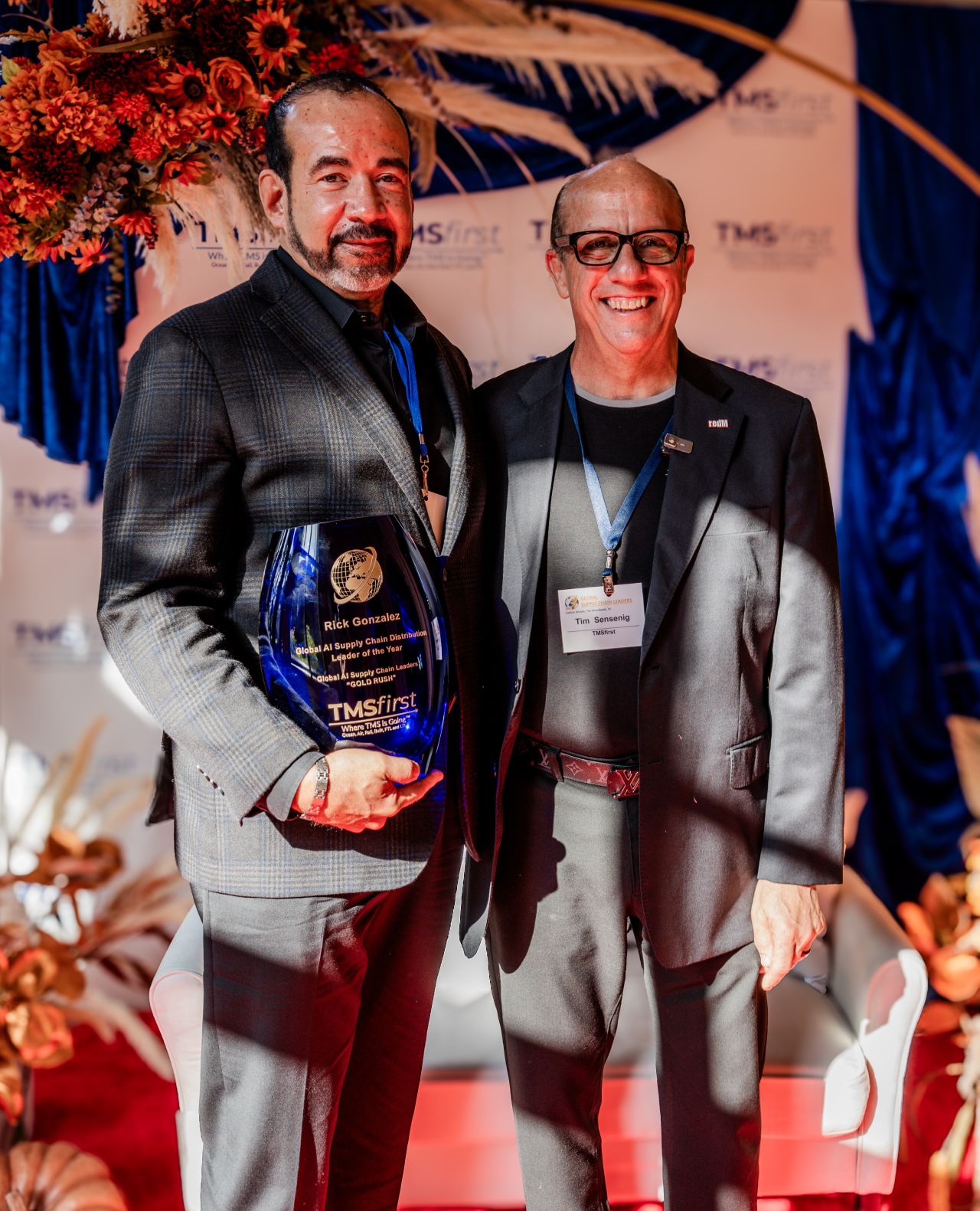 Past summit award moment with Rick Gonzalez